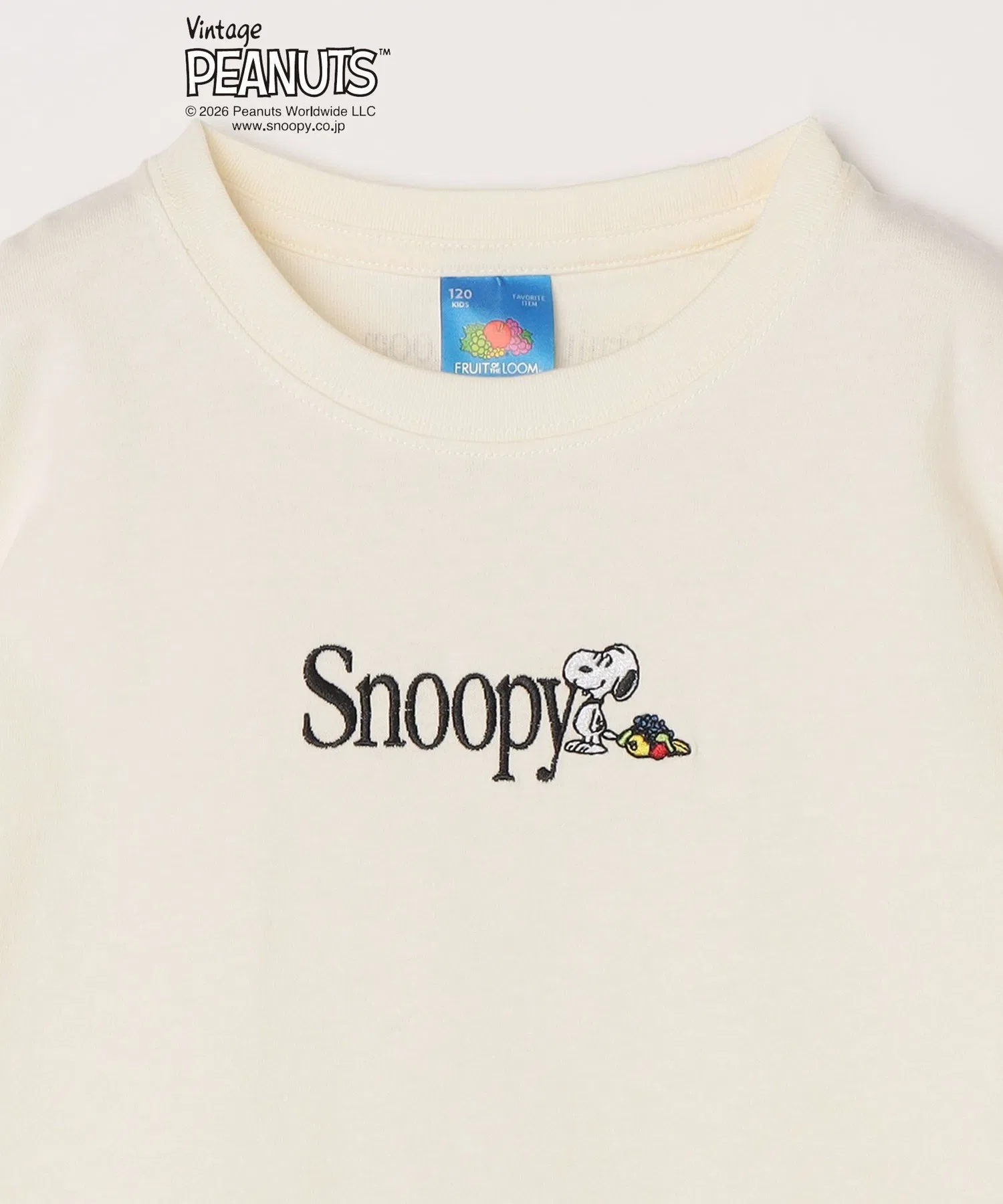 Детская футболка Fruit of the Loom с вышивкой Snoopy — фото 3