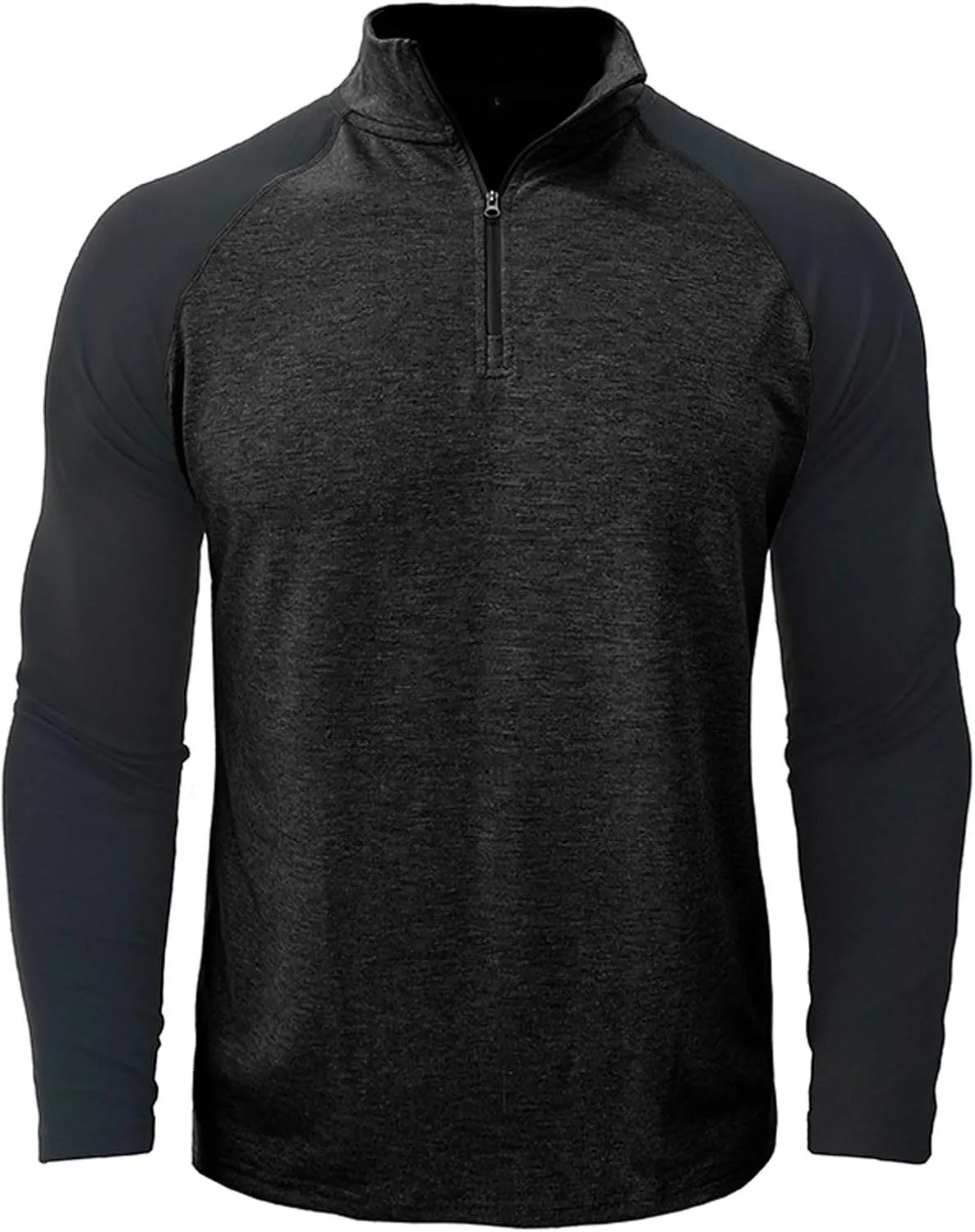 

Футболка с длинным рукавом Color Block для мужчин, высокий воротник