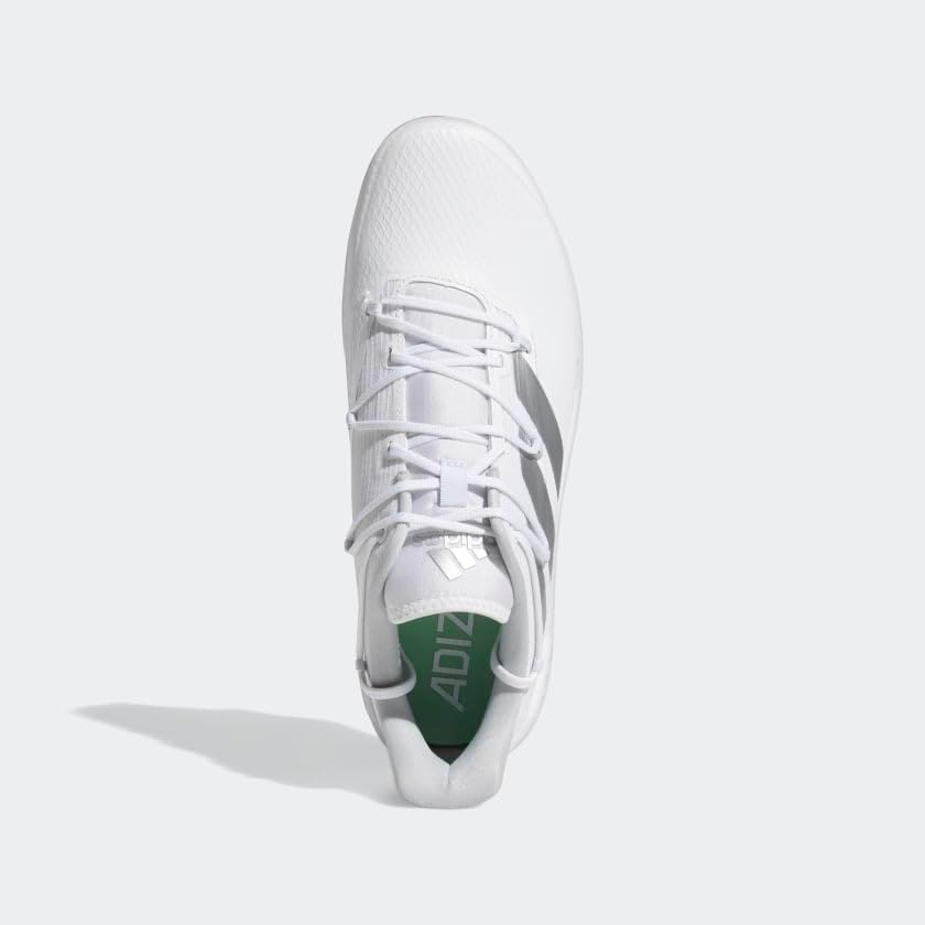 Бутсы Adidas Men's Adizero Afterburner 8, белый/серый/светло-серый — фото 3