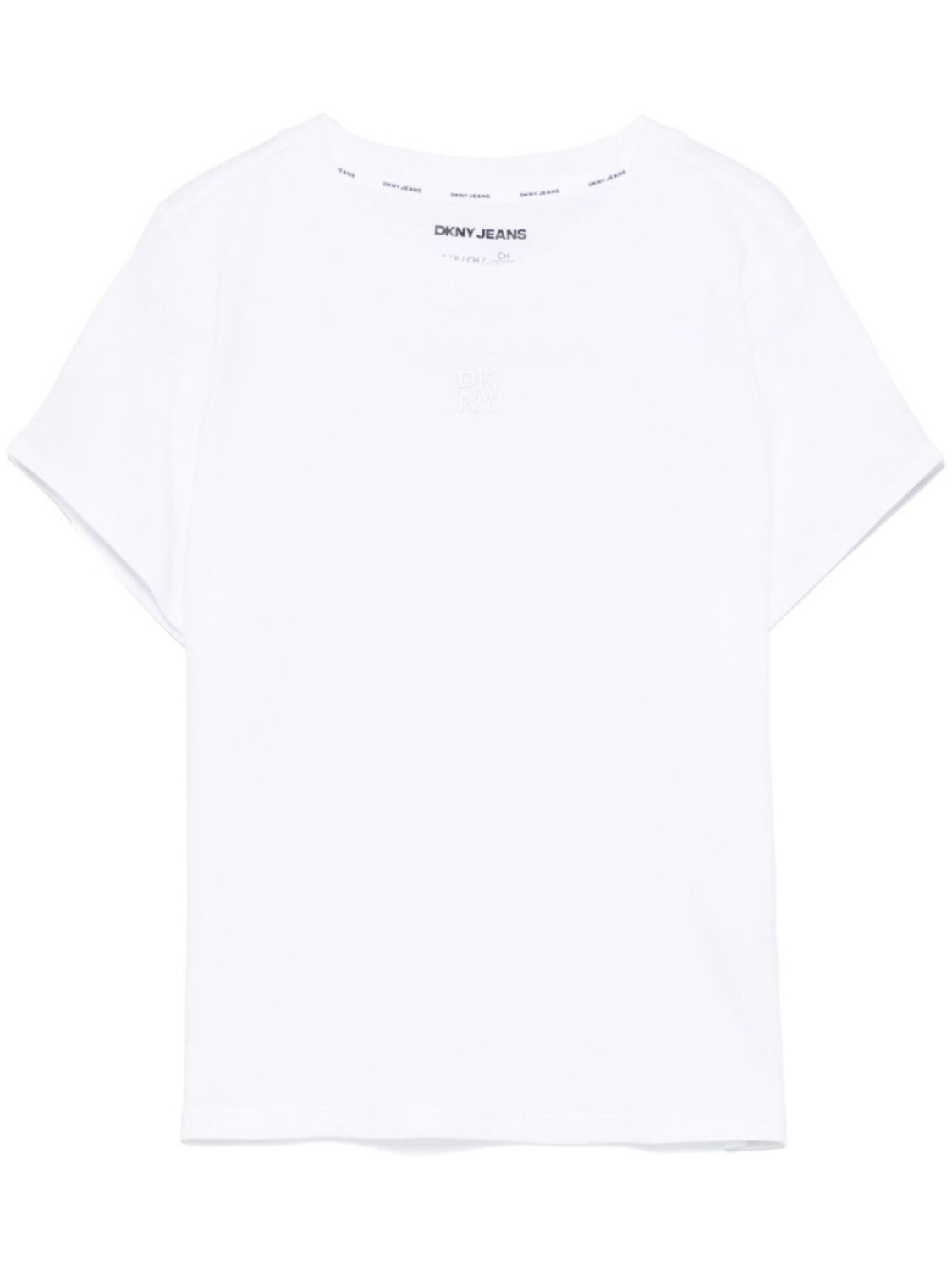 

Футболка с вышитым логотипом DKNY, белый