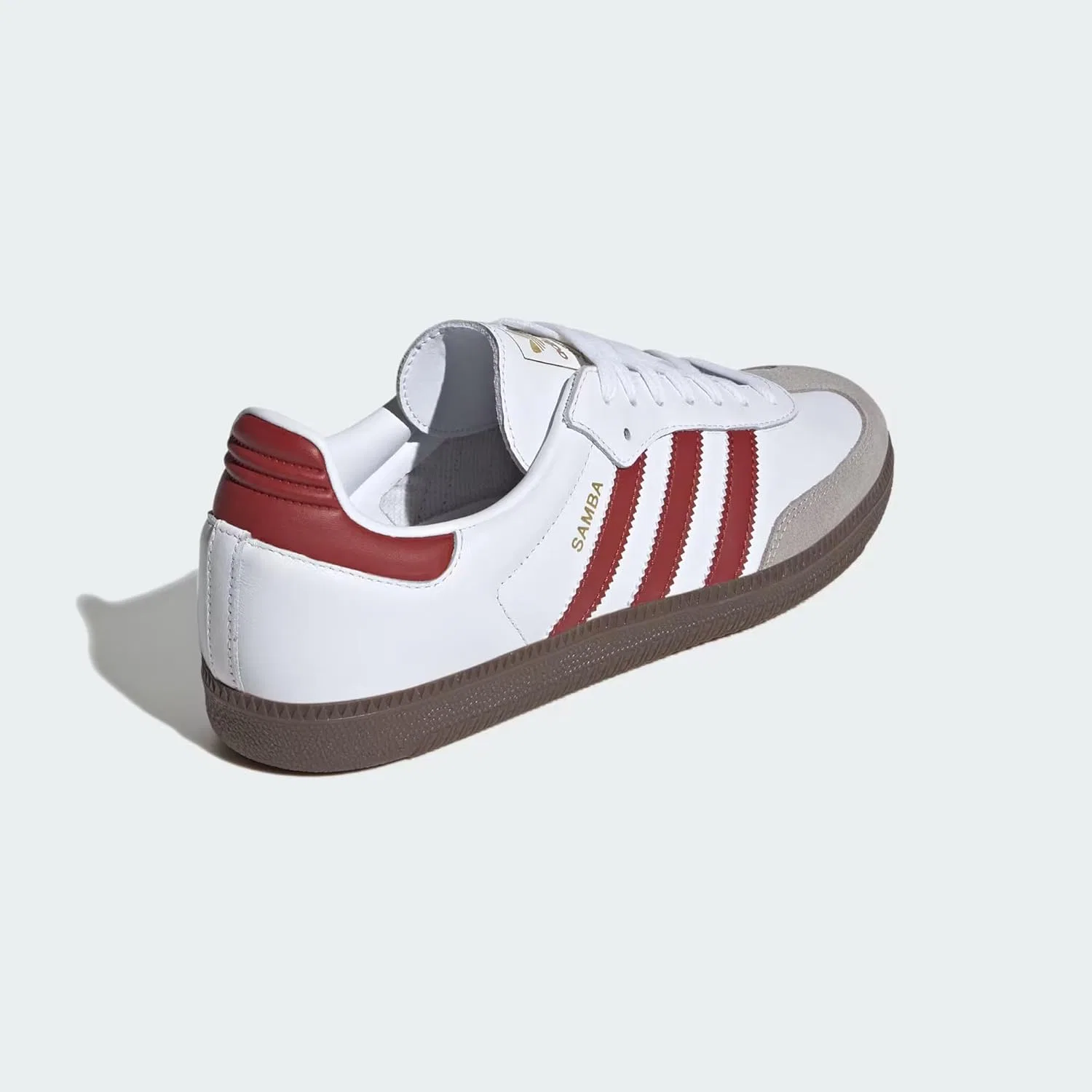 Женские кроссовки Adidas Samba OG, черные, бежевые, розовые, размер 6 — фото 4