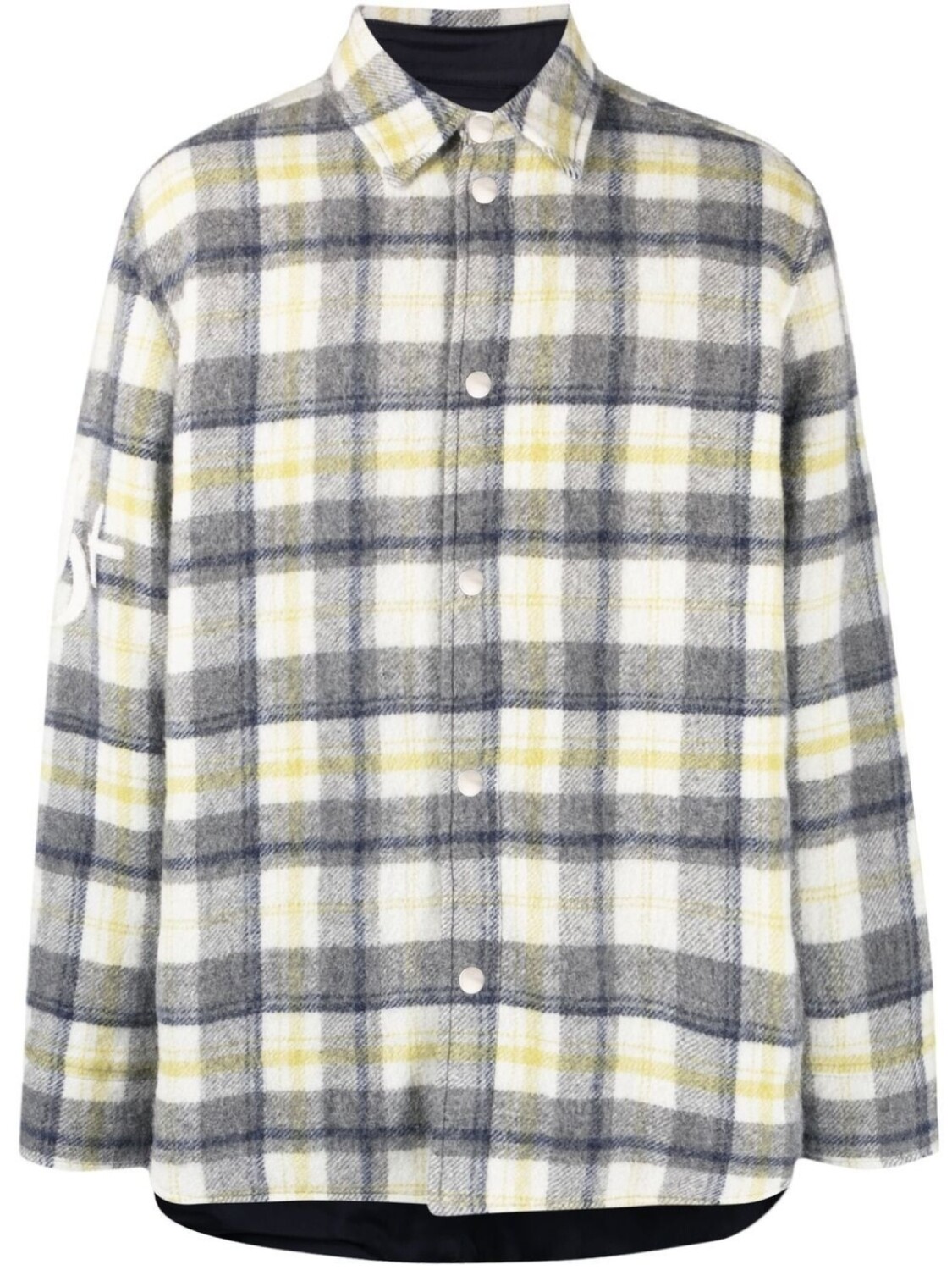 

Клетчатая куртка-рубашка Jil Sander, белый