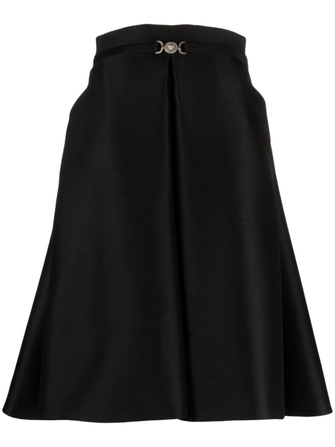

Versace Medusa '95 box-pleat minidress, черный