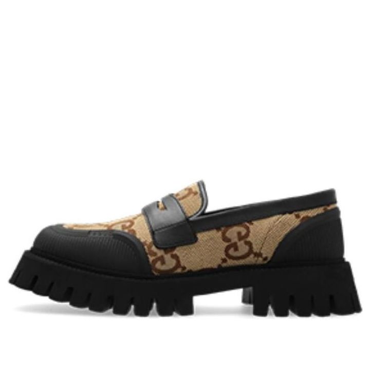 

Кроссовки Gucci Novo GG Jacquard Chunky Loafer 'Black Camel', черный
