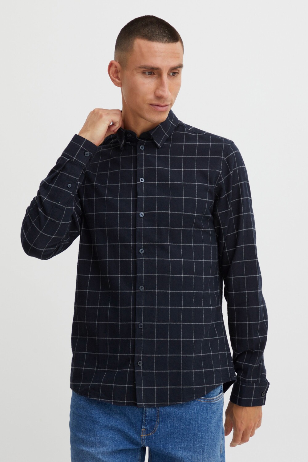 

Рубашка CASUAL FRIDAY Karo Anton LS BU checked shirt 20504473, синий