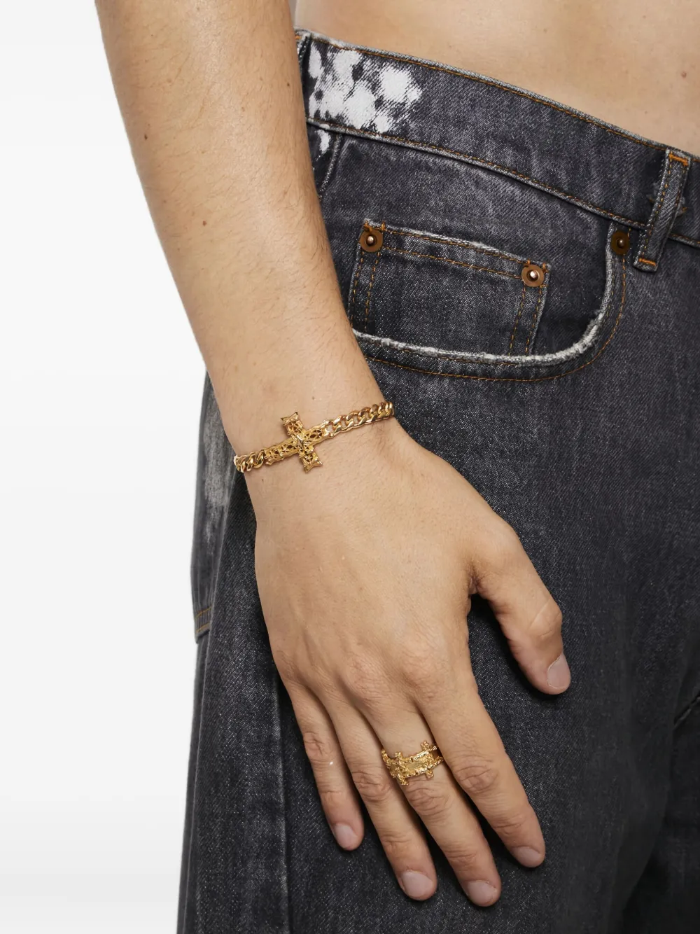 

Браслет-цепочка Edge Emanuele Bicocchi, золотистый