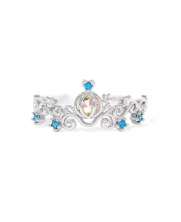 

Кольца с кристаллами и позолотой от принцессы Диснея Русалочки Ариэль Girls Crew, silver