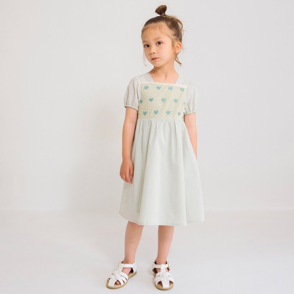 Платье с вышивкой в виде сердечек Branshes, Light green — фото 3