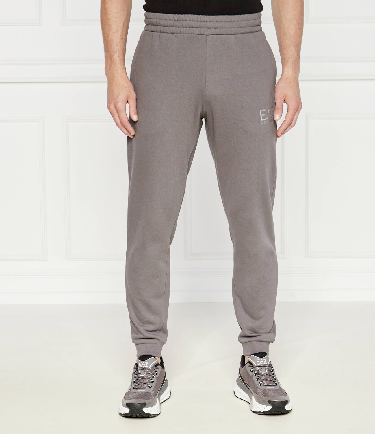 

Спортивные брюки EA7 Regular Fit, пепельно-серый