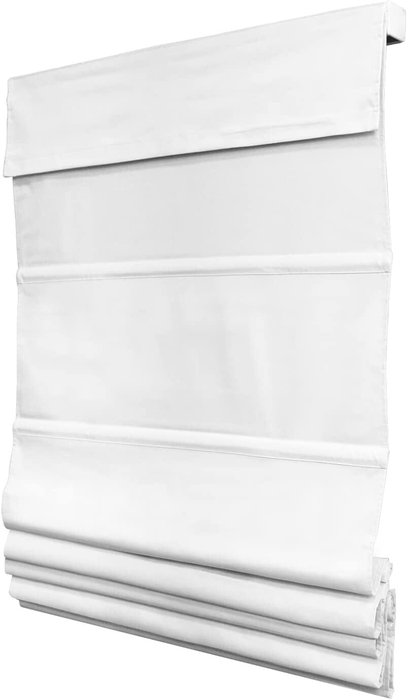 

Римская штора блэкаут LUMI HOME FURNISHINGS 31 x 64 дюйма, белый
