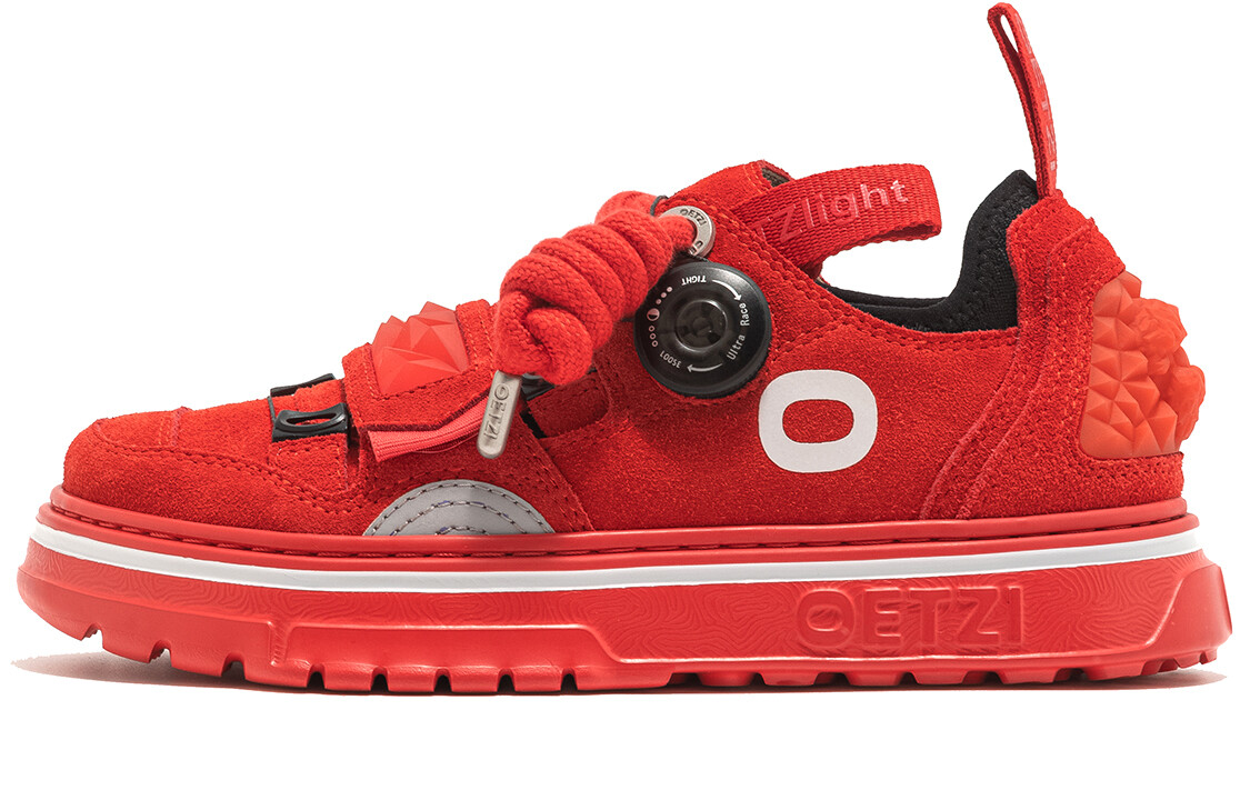 

Кроссовки OETZI Skateboarding Shoes Unisex Low-top Red, красный