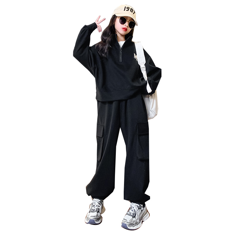 

Повседневная спортивная одежда для подростков весна-осень Disney, черный