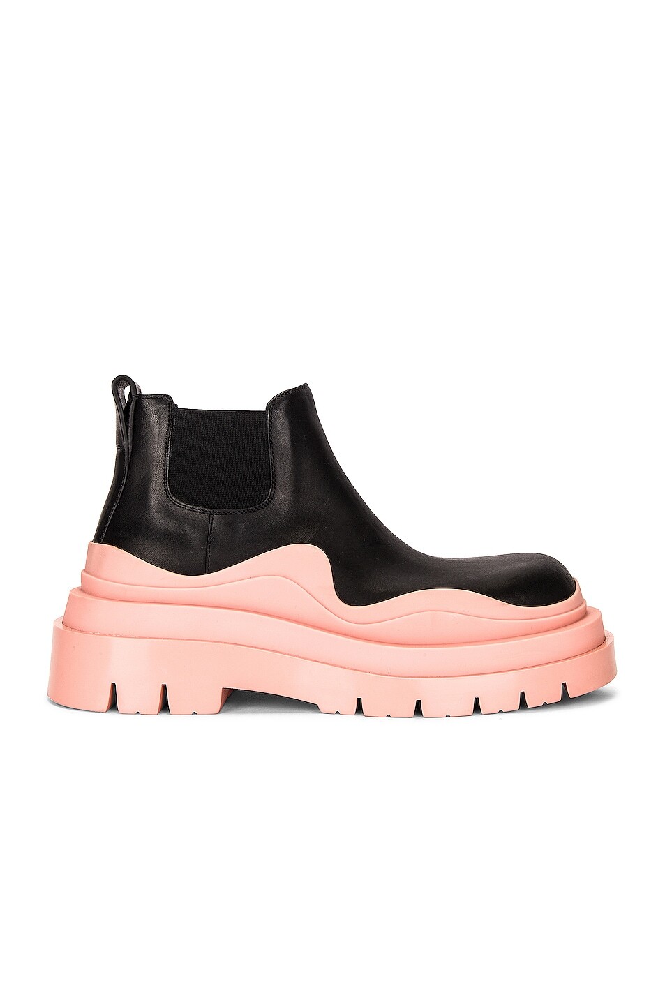 Ботильоны Tire Bottega Veneta, цвет Black & Peachy & Transparent