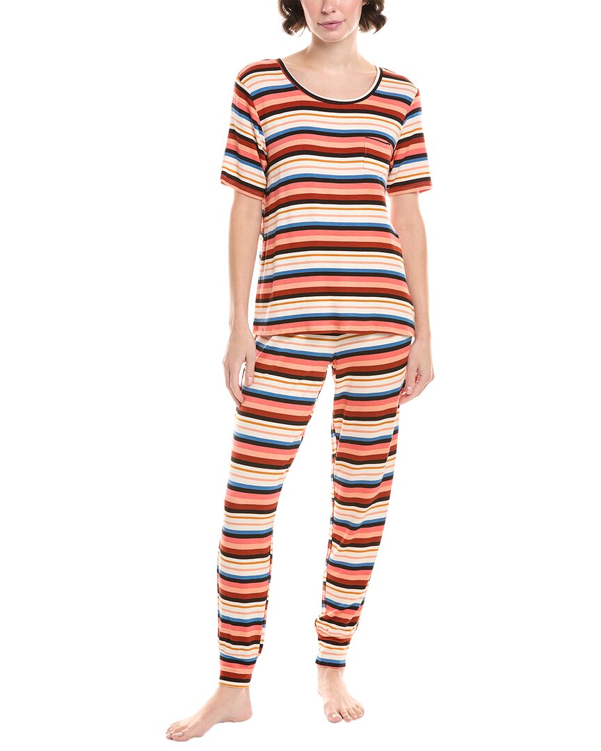 

Медовая роса 2-предметный комплект пижамы Хорошие времена Honeydew, мультиколор