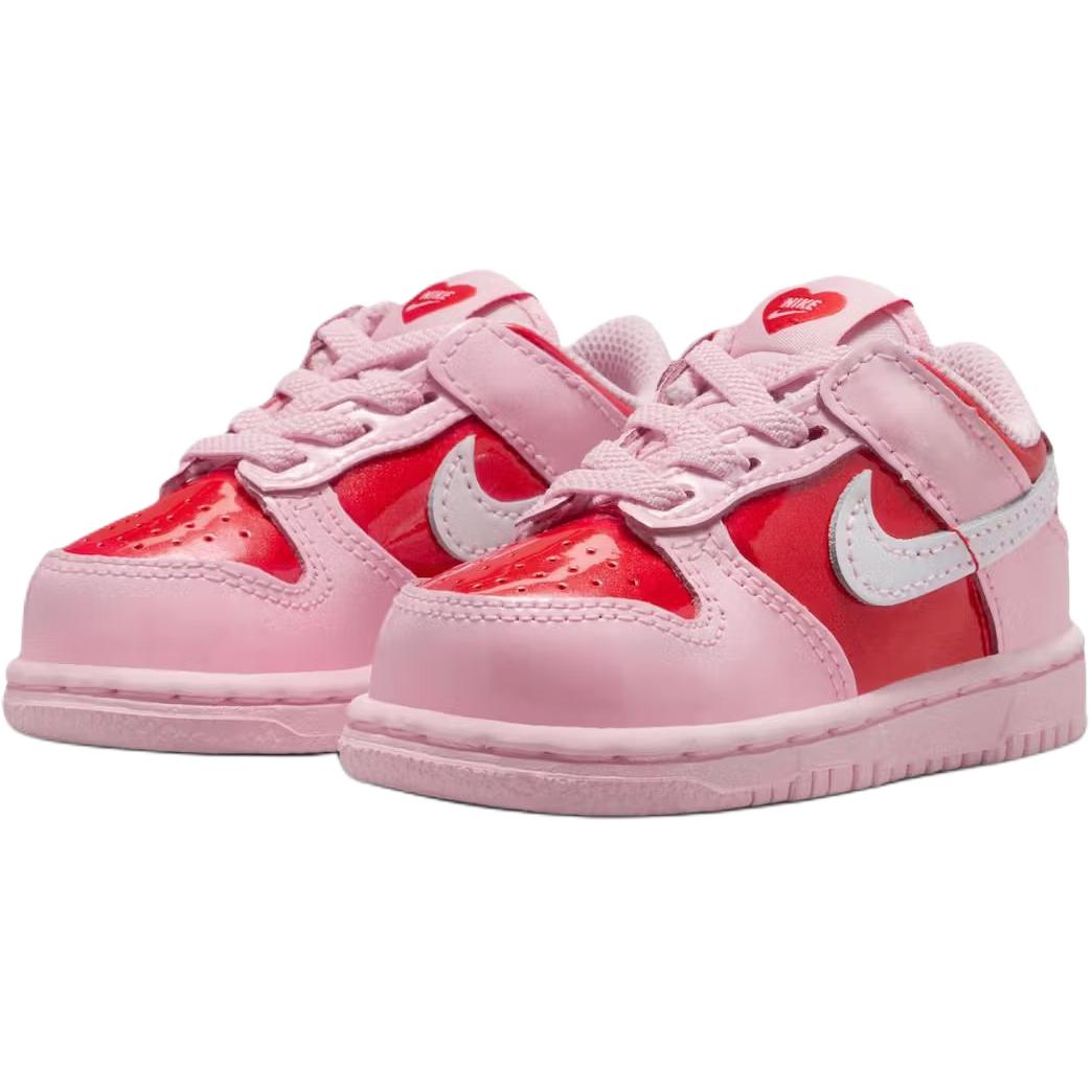 Nike Детские низкие кроссовки Dunk, розовые, для младенцев и малышей — фото 4