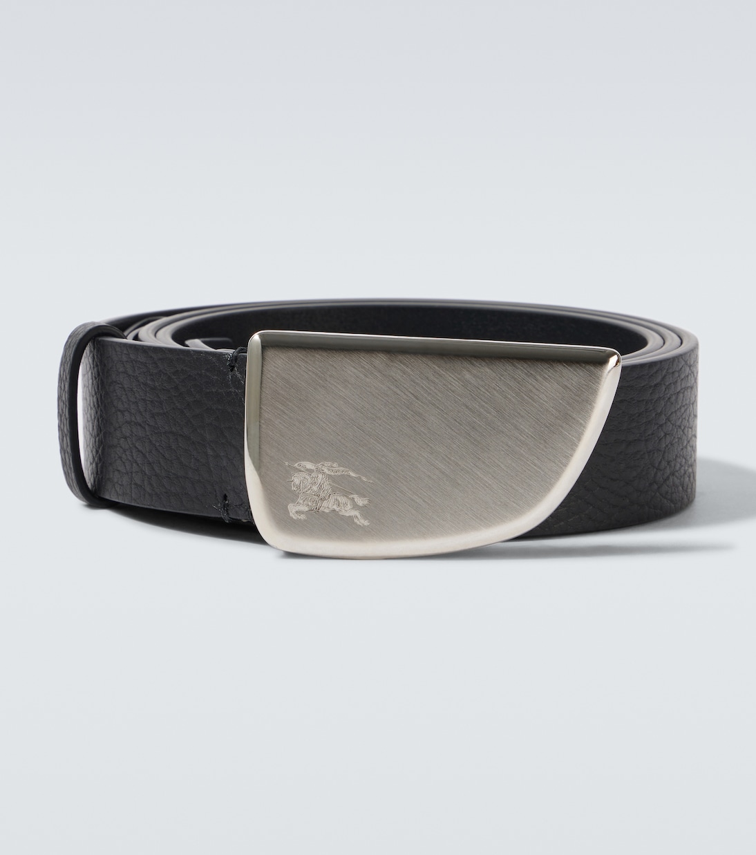 

Ремень кожаный Shield EKD Burberry, черный