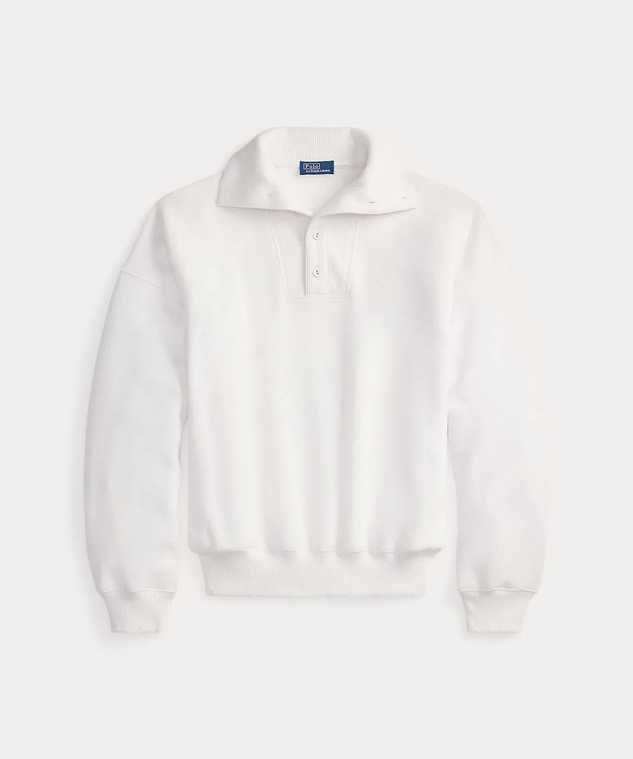 Пуловер с воротником-стойкой Polo Ralph Lauren, белый — фото 2