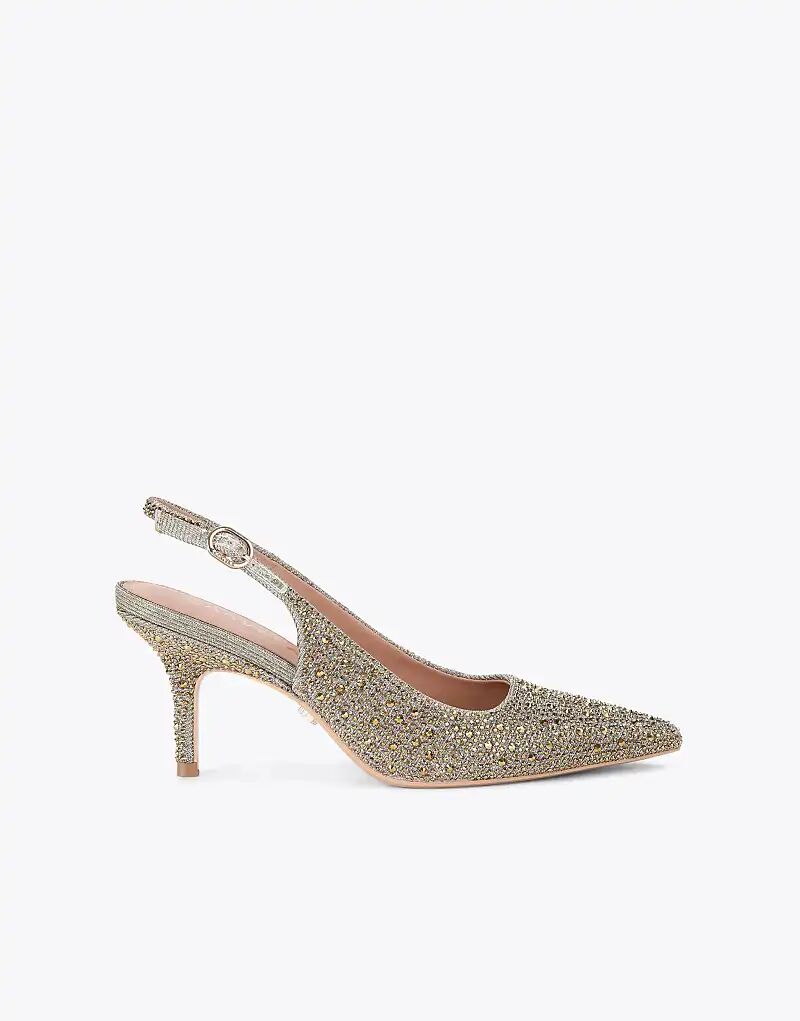 Туфли Carvela Spirit на каблуках с драгоценными камнями, золотистого цвета