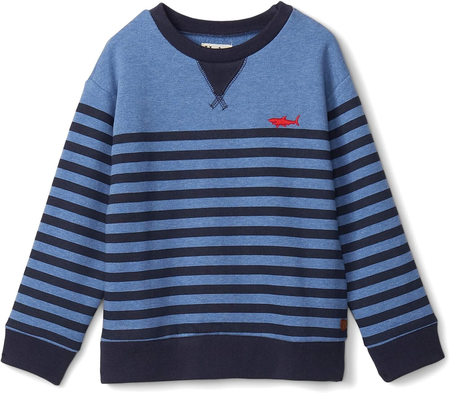 

Толстовка Hatley Printed Shark Stripes Pullover Sweatshirt, синий
