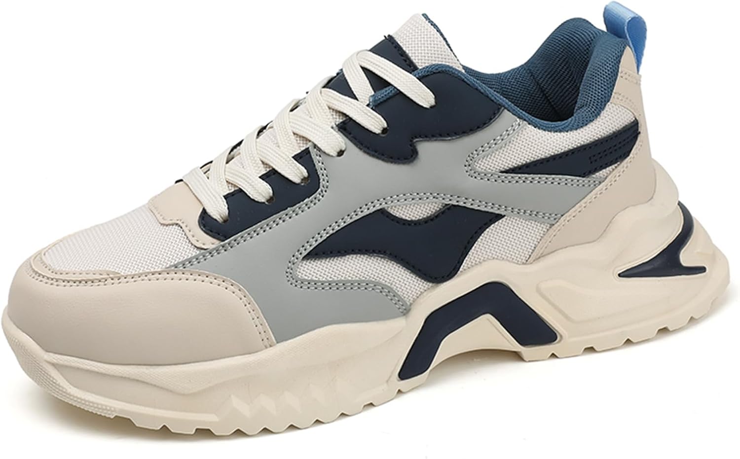 

Мужские высокие кроссовки SPWAGYM с толстой подошвой, легкие беговые, спортивные и повседневные для ходьбы, голубой