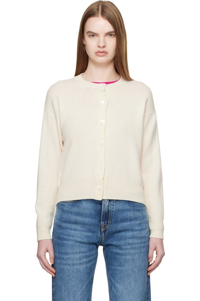 

Кардиган с круглым вырезом Off ada &Daughter, белый