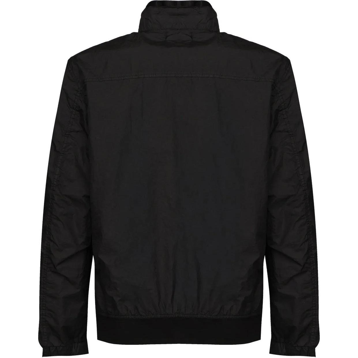 STONE ISLAND Куртка с высоким воротником и значком компаса, Black — фото 4