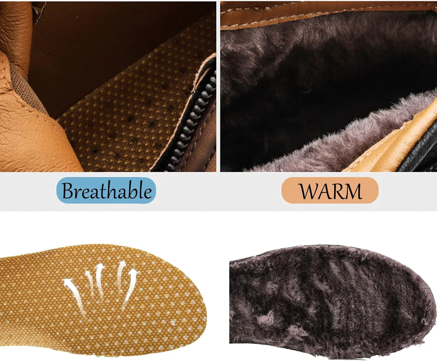 

Мужские кожаные сшитые вручную ботинки без шнурков с боковой молнией, повседневные удобные мокасины-чукка для улицы, работы, вождения и походов Oigunle, зеленый