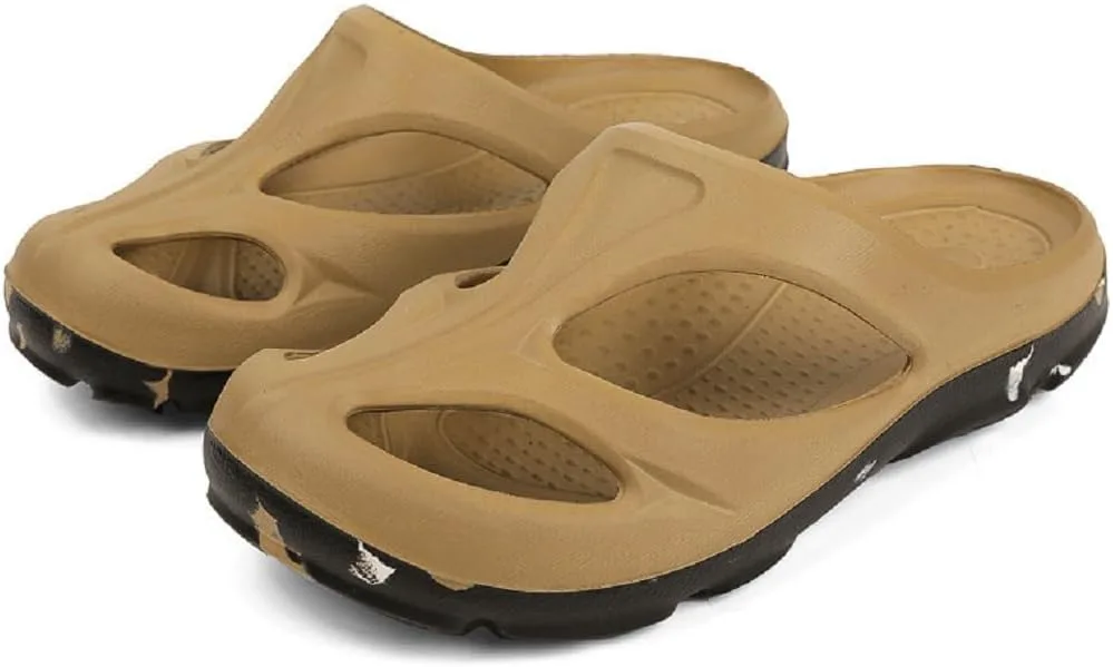 

Мужские спортивные сандалии для восстановления, спортивные слайд-тапочки Shanti с комфортной амортизацией, легкие сабо, летние шлепанцы для бассейна и пляжа с камуфляжной подошвой NIDDISLIP, хаки