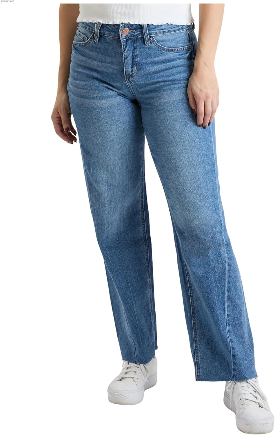 

Royalty for Me Women's High Rise Wide Leg Jeans с угловым швом