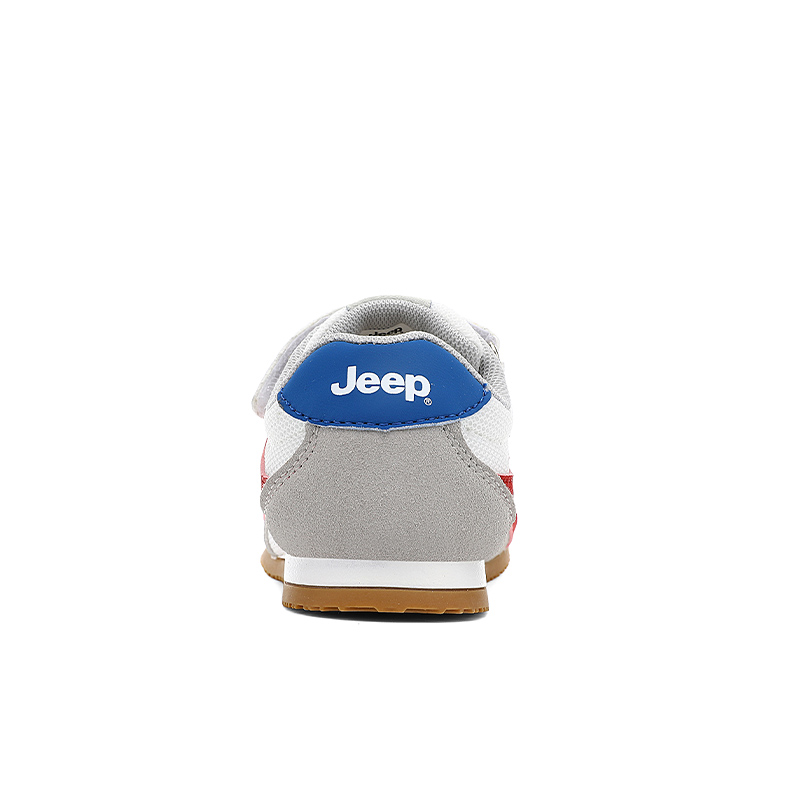 Jeep Беговые кроссовки из искусственной кожи и текстильного полотна White Blue Red для детей — фото 4