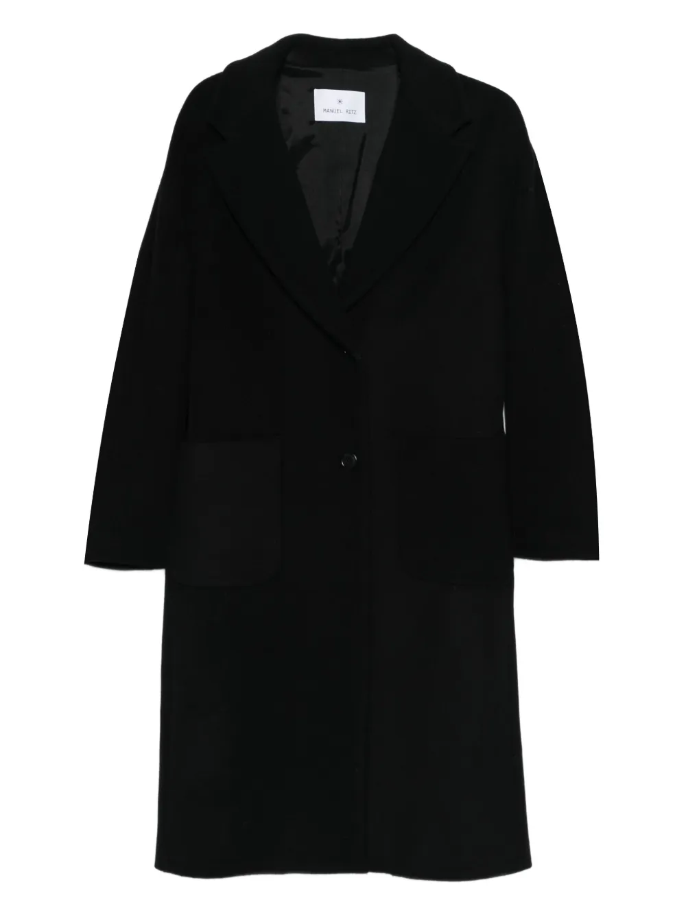 

Пальто из смесовой шерсти Manuel Ritz, черный
