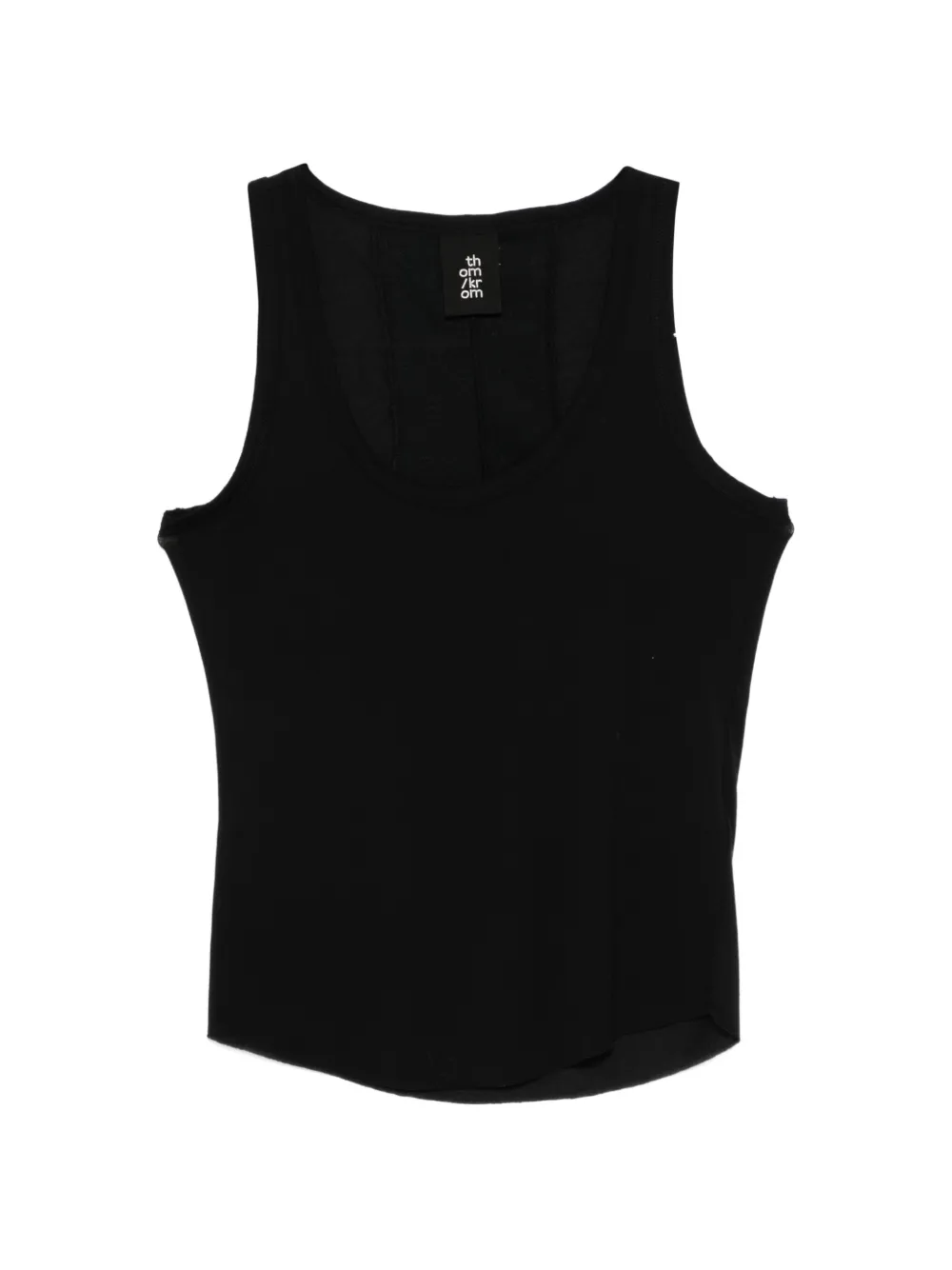 

Трикотажная майка в рубчик Thom Krom, черный