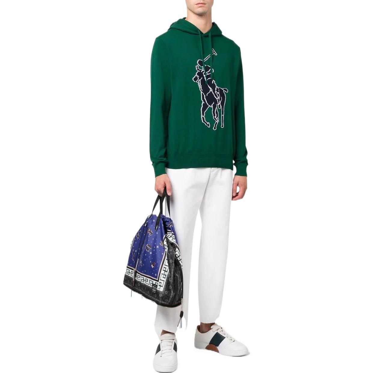 Свитер мужской лесной зелёный Polo Ralph Lauren — фото 3