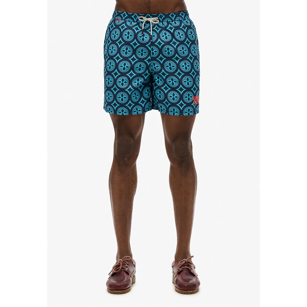 

Шорты для плавания Superdry Tile Print 16´´, синий