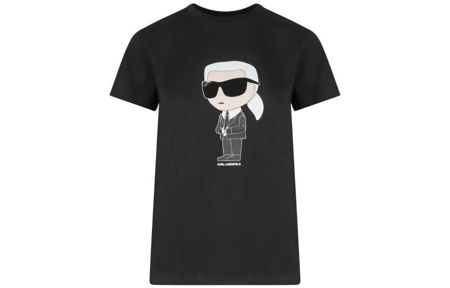 

Футболка женская черная Karl Lagerfeld