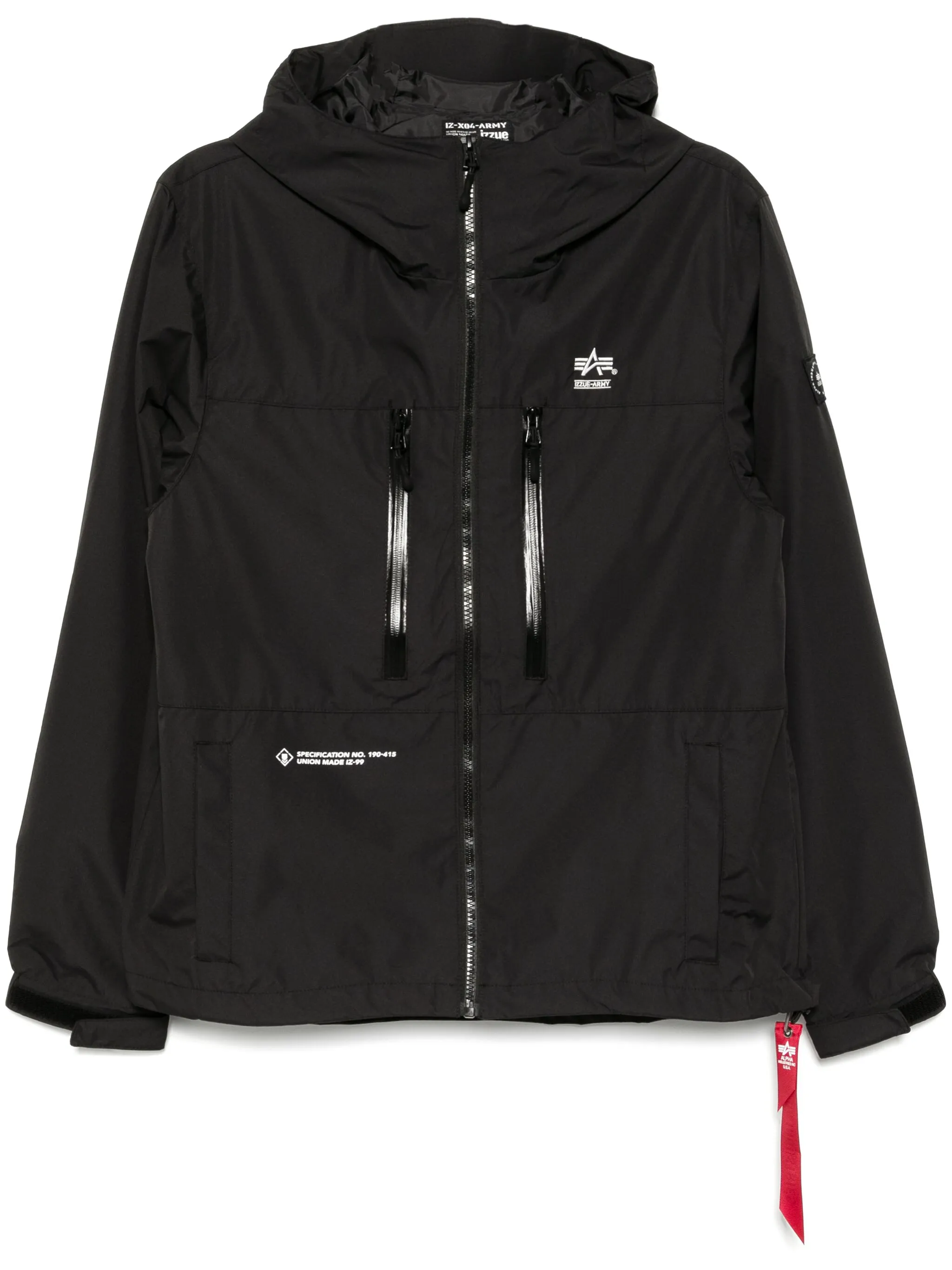 

Куртка с вышитым логотипом Izzue, черный