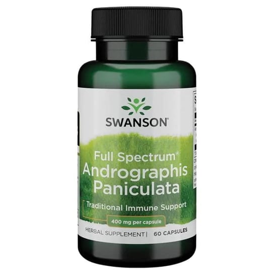 

Swanson, Full Spectrum Andrographis Paniculata 400 мг 60 капсул