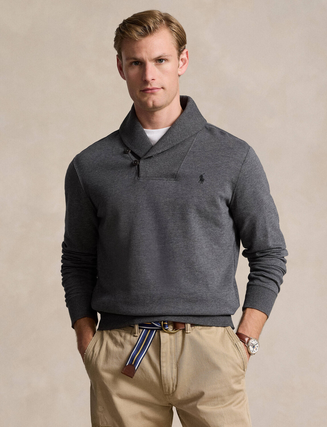 

Свитер POLO RALPH LAUREN Regular Fit, серый