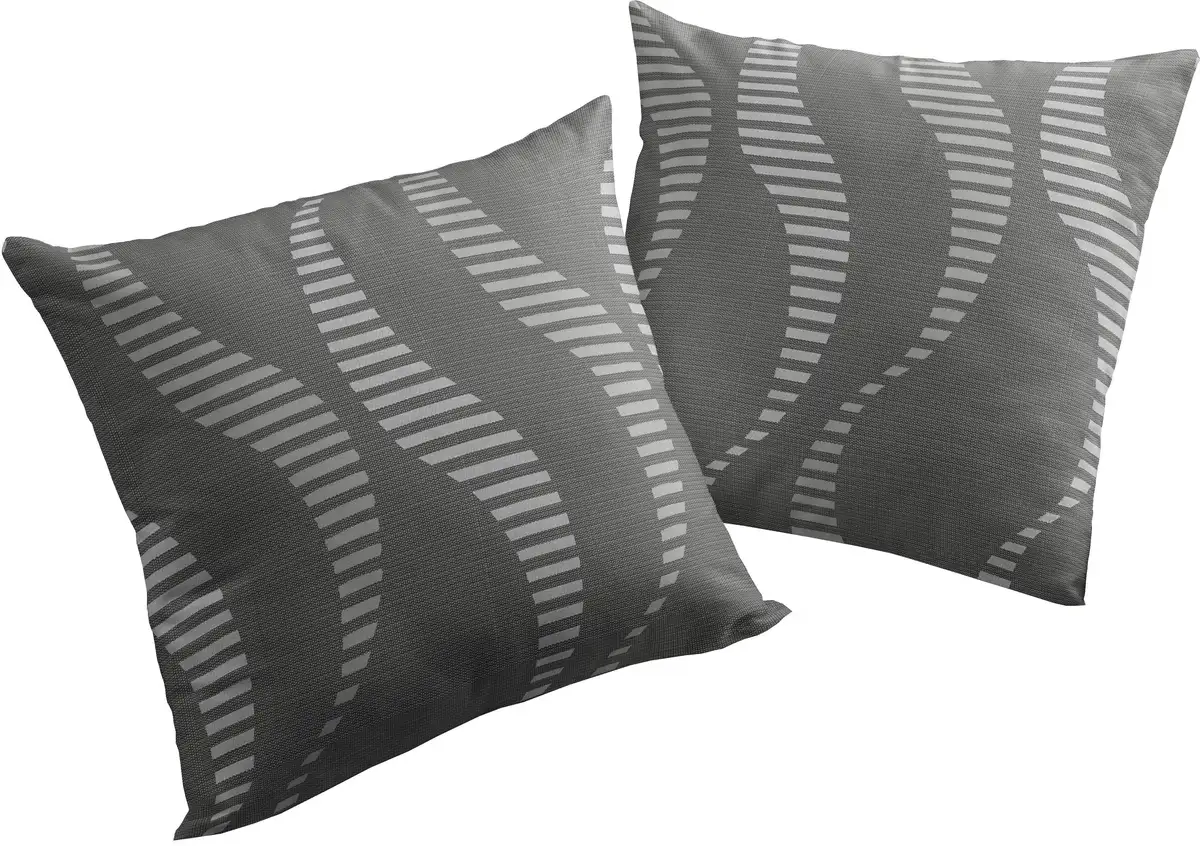 

Вирт декоративная подушка "ЛУПАРА", чехол на подушку без наполнения, 2 шт Wirth 40х40 см, серый