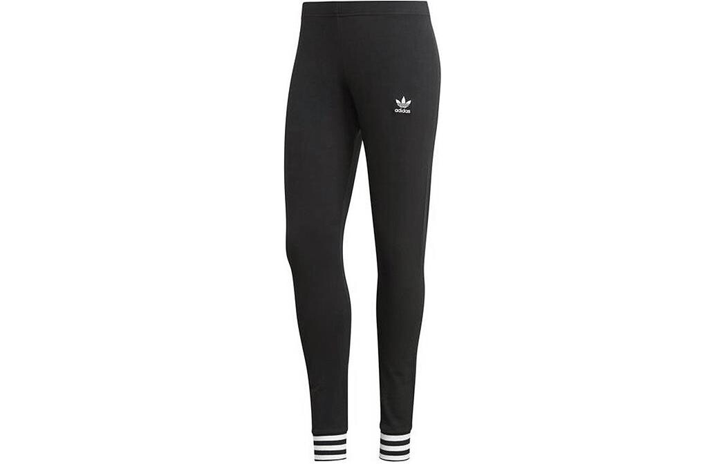 

Трикотажные спортивные штаны женские черные Adidas Originals