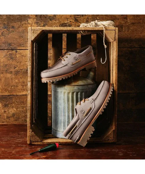 Мужская обувь Timberland 3-eye Lug Handsewn Boat Shoes — фото 3