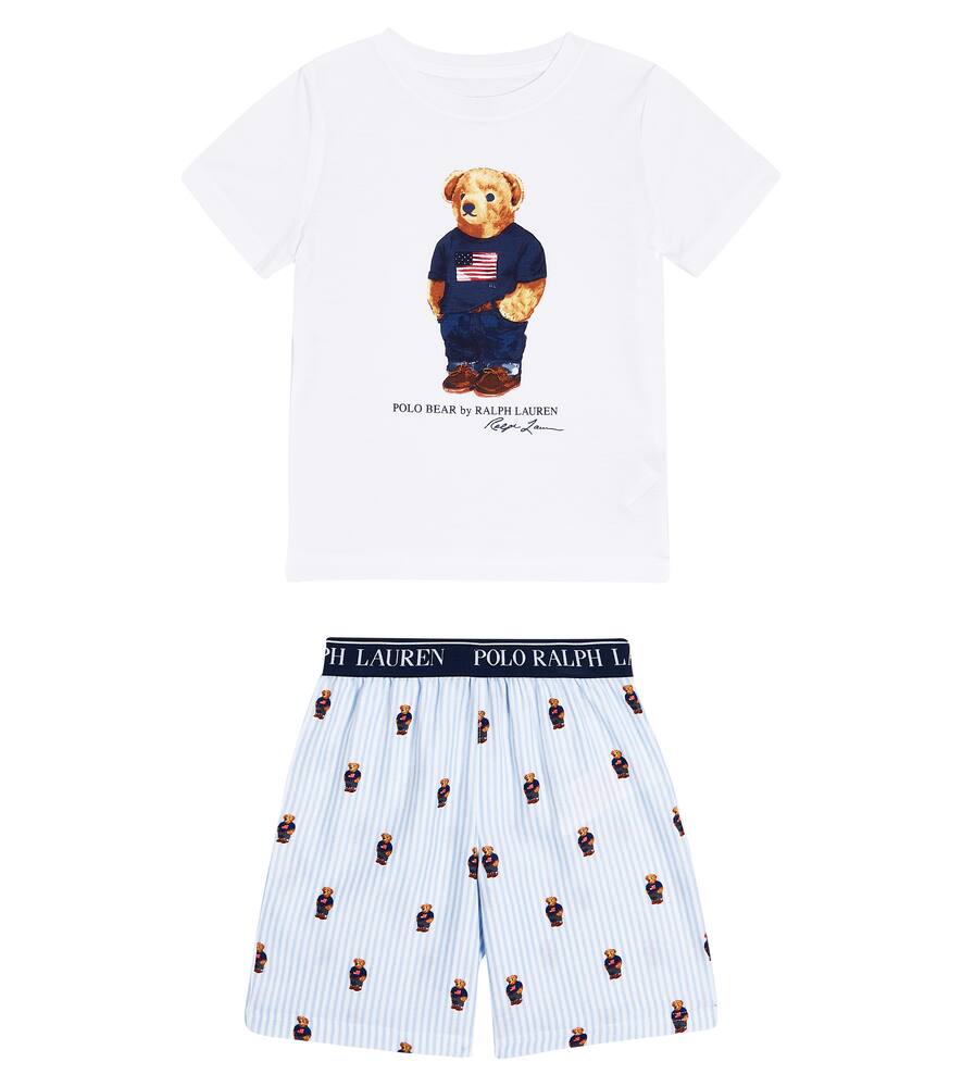 

Пижама с медведем Polo Polo Ralph Lauren Kids, White/Elite Blue
