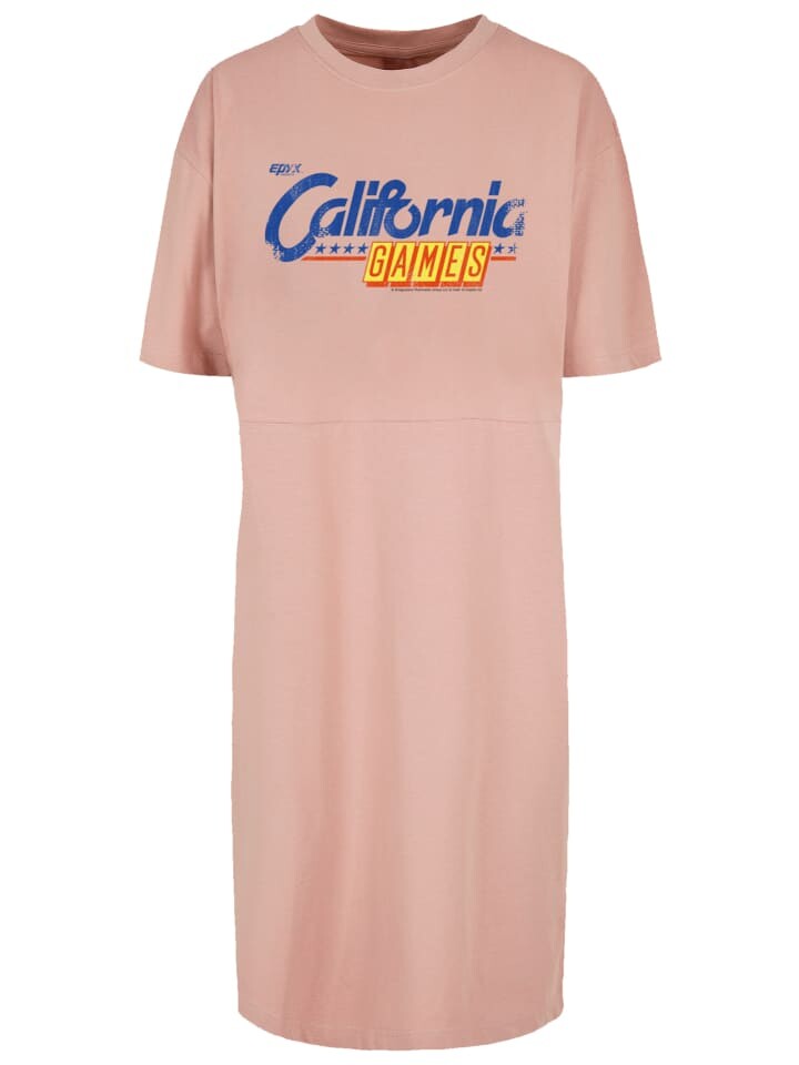 

Короткое платье F4NT4STIC Oversized Kleid CALIFORNIA GAMES LOGO, цвет duskrose
