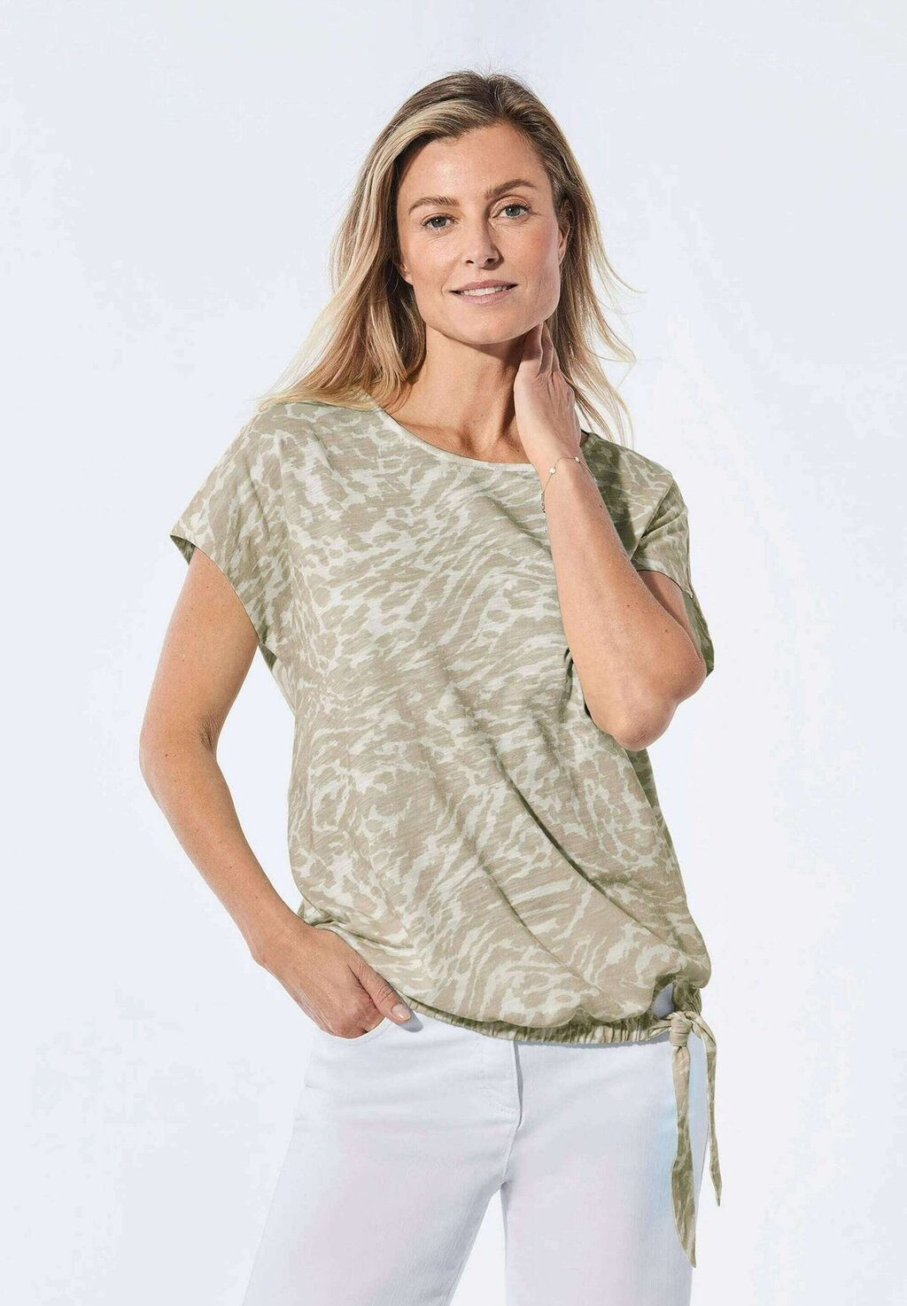 

Футболка с принтом GOLDNER, цвет Mottled Light Brown