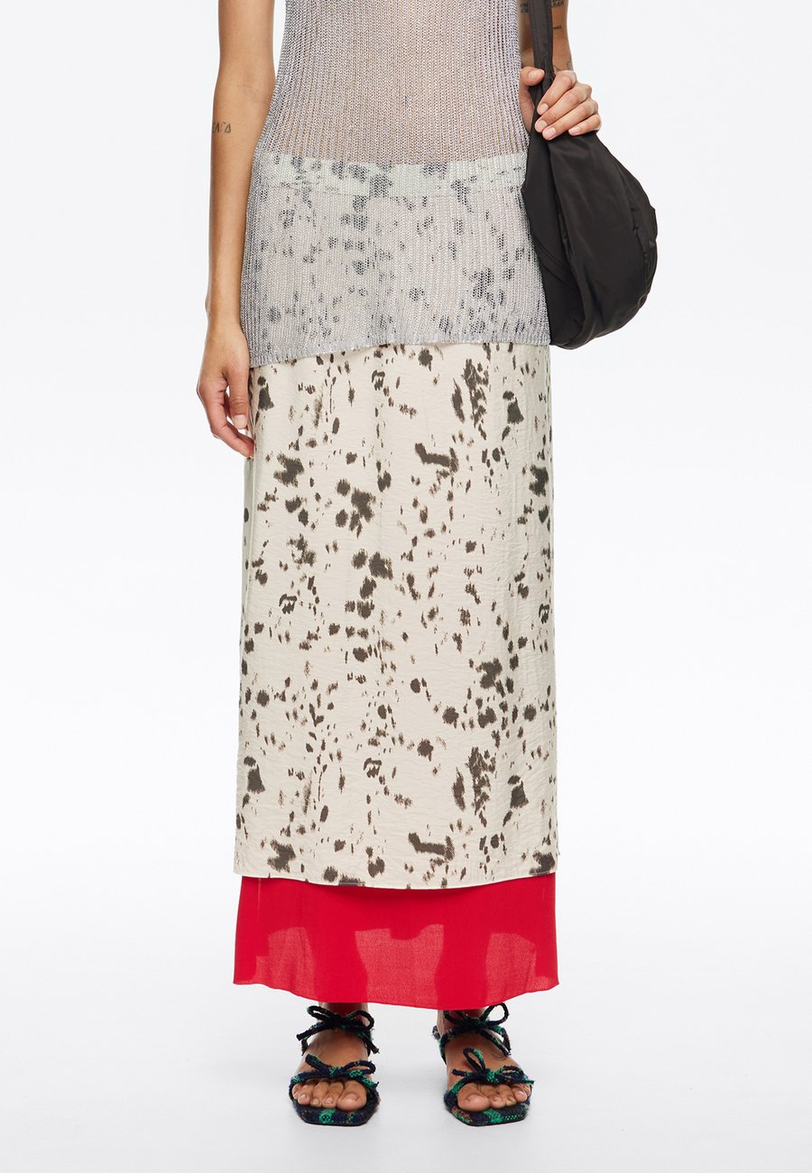 

Юбка Bimba Y Lola Maxi skirt, Lynx Marfil/White