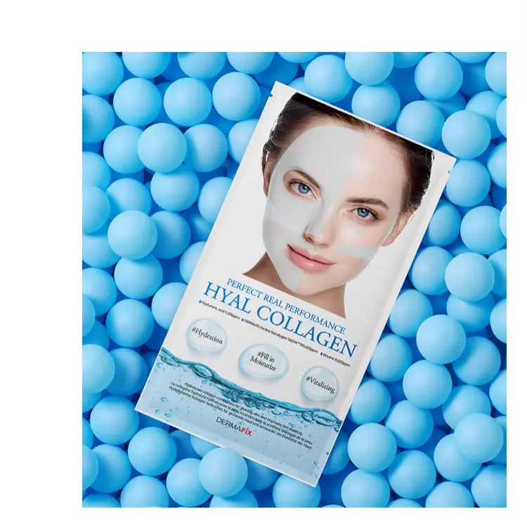 DERMAFIX Пробник маска для лица с коллагеном и яичным белком гиалуроновая кислота подтягивающая, увлажняющая и питательная 1 шт — фото 4