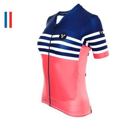 

Джерси LeBram Tourmalet Salmon с короткими рукавами, регулируемый крой