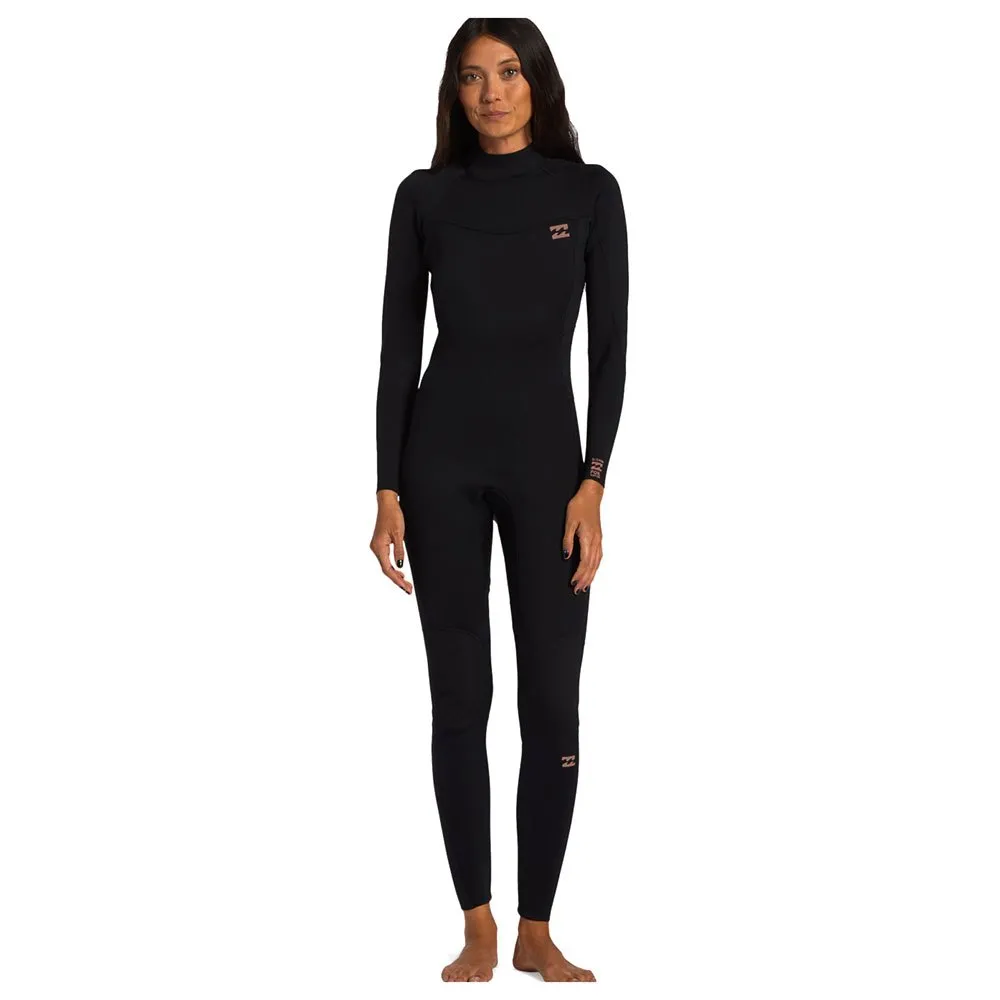 

Неопреновый костюм с длинными рукавами и молнией на спине Billabong Foil Gbs 5/4 mm Woman, черный