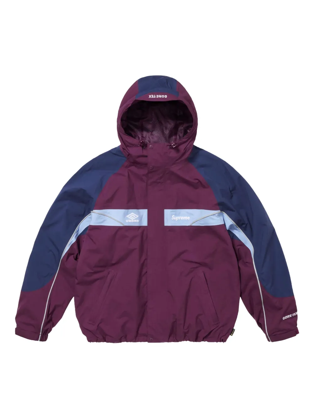 

Куртка Gore-Tex SS 25 - Dark Purple из коллаборации с Umbro Supreme, фиолетовый