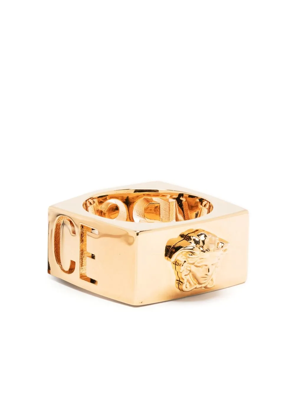 

Кольцо с логотипом Medusa VERSACE, золотой